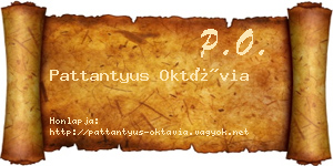 Pattantyus Oktávia névjegykártya